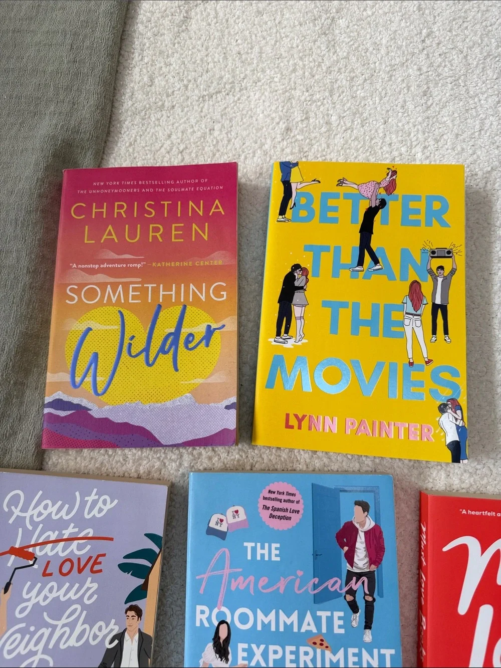 6 Colorful Paperback Book Set -for young adults. Like new